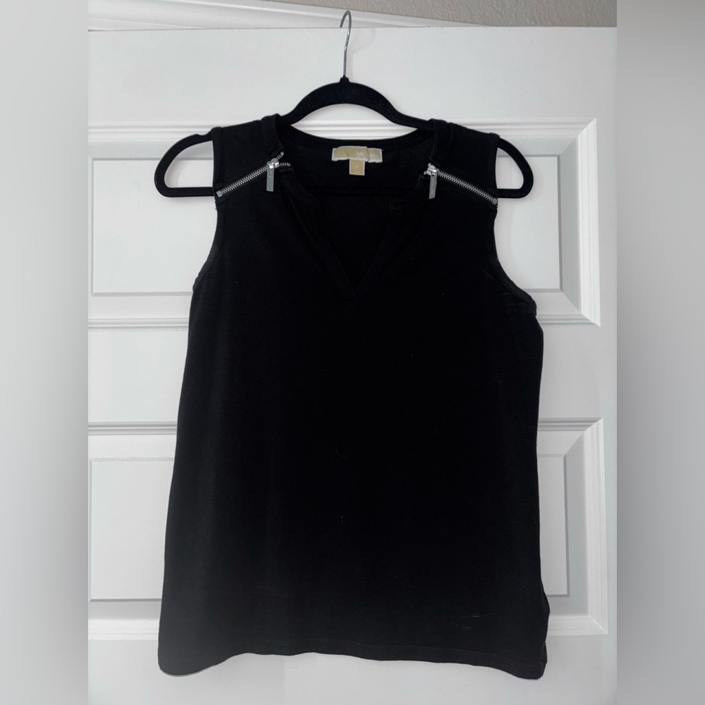 Michael Kors Black Sleeveless Top